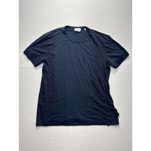 7 For All Mankind Shirt Mens Large Blue Pima Cotton Crew Neck Tee Casual